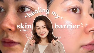 How I heal my Skin Barrier in 1 WEEK my skincare routine for irritated skin 😮‍💨 [upl. by Richela]