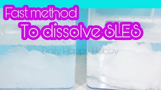 Fast Method To Dissolve SLES SLES Liquid 25 sles sles making formula [upl. by Ylevol]