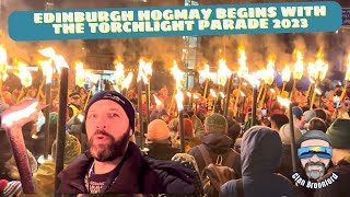 Edinburgh Hogmanay begins with the Torchlight parade 2023 [upl. by Etessil303]