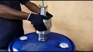 Pneumatic Drum Cap Seal Crimping Tool for HDPE Barrels [upl. by Novikoff611]