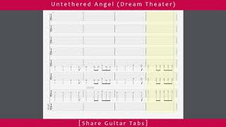 Share Guitar Tabs Untethered Angel Dream Theater HD 1080p [upl. by Lleinad]