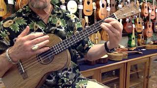 quotSukiyakiquot on Lanikai Oak Baritone 4867  Ukullele Mania Tokyo [upl. by Obediah]