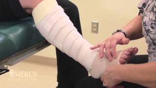 Multilayer bandaging for the leg [upl. by Deeas]