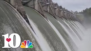 Douglas and Watauga dams releasing increased volumes of water [upl. by Liesa]