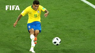 Philippe Coutinho goal vs Switzerland  ALL THE ANGLES  2018 FIFA World Cup [upl. by Nailil]