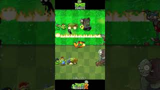 Pvz vs pvz 2  Mega Gatling Pea Cactus Cob Cannon Plant Team Vs Gargantuar zombie shorts [upl. by Enetsirhc585]