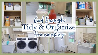 Laundry Room Refresh Tidy amp Organize  Finding Contentment in Good Enough [upl. by Louise]