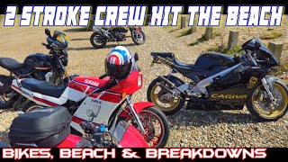 RD 350 YPVS  2 STROKE BANK HOLIDAY RIDE [upl. by Ardeid]