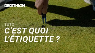 TUTO GOLF  Létiquette  4 choses que vous devez savoir Tactique  Débutant ⛳️ I Decathlon [upl. by Valene]