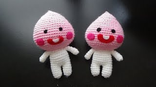 Kakao Friends  Apeach TUTORIAL  Amigurumi Pattern [upl. by Eramal]