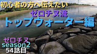 【チニング】ゼロチヌ season２ 初心者の方に伝えたい トップウォーターチニングのあれこれ【チヌ】 [upl. by Schlesinger]