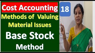 18 quotBase Stock Methodquot  Methods of Valuing Material Issues from Cost Accounting [upl. by Ybba]