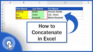 How to Concatenate in Excel Quick and Easy [upl. by Dede75]