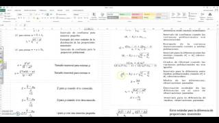 Intervalos de confianza para datos parametrico o no y para 2 muestras en excel [upl. by Averi]