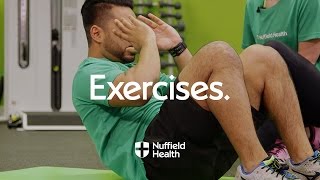 How To Sit up  Nuffield Health [upl. by Aserret]