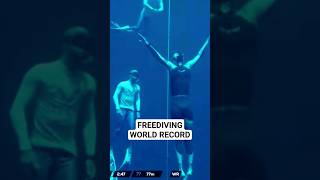 2023 FREEDIVING WORLD RECORD NO FINS freediving freedive apnea [upl. by Lynnett291]