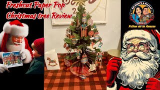 Real Christmas Mama Review Freshcut Paper Pop Up Cards 3D Popup Greeting Cards 15quot Christmas Tree [upl. by Retsehc]