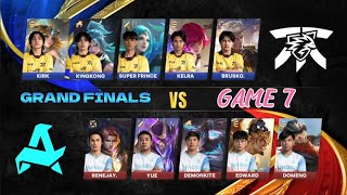 MPL PH S14  GRAND FINALS  FNATIC ONIC PH VS AURORA MLBB GAME 7 [upl. by Narret608]