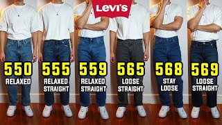 COMPLETE Guide To Levis Baggy Fit Jeans 550 555 559 565 568 569 [upl. by Allerus]