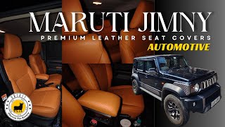 Brand New Maruti Jimny Premium Leather Seat Cover Installation  Luxury Interior Upgrade by Orchis [upl. by Elletnwahs]