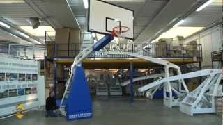 Sport Systems Basketball backstop Hydroplay Club manual hpl backboard  installation and use [upl. by Dur]