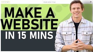 How To Build A Website in 15 Minutes Squarespace Tutorial 2024 [upl. by Irok]