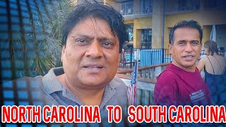 North Carolina to South Carolina  Sohrab Soomro  Ali Gul Mallah  Myrtle Beach  USA Visit [upl. by Aicenra]