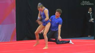 Bromley Valley 13 19 MxP Silver 2018 Acrobatic British Championships medals [upl. by Bolen]