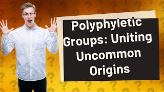 What is a Polyphyletic group [upl. by Ahseinad740]