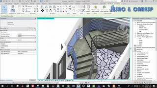 Como editar y solucionar la construcción de barandillas en Revit 2018 para Escaleras [upl. by Ahcurb443]