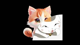 Sweet cat  Anime transparent cat png download zainabfaisal [upl. by Ern]