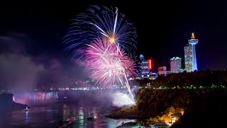 Niagara at Night  Fireworks and Waterfalls [upl. by Cope]