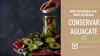 CÓMO CONSERVAR AGUACATE MUY FÁCIL  Instagram Stories [upl. by Leirea]