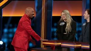 Celebrity Family Feud  Meghan Trainors Family vs Tori Kellys Family Introduction Of Families [upl. by Avilla755]