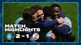 HIGHLIGHTS  Wycombe 2  1 Crawley [upl. by Caras]