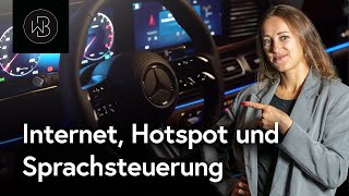 Wie nutzt man Internet Hotspot und Sprachsteuerung  MercedesBenz  Anleitung  Walter Burmester [upl. by Ailyt528]