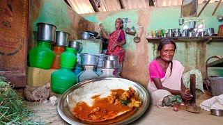 ஆண்டிச்சி பாட்டியின் ஆட்டுக்கறி குழம்பு  கிராமத்து வீட்டில் ஒருநாள்  Village Style Mutton Kulambu [upl. by Marketa]