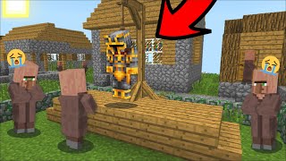 Minecraft MC NAVEED DIES IN THE VILLAGE HANGING GRAVESTONE  STAY AWAY FROM EVIL  Minecraft Mods [upl. by Anaylil]