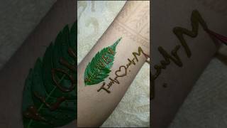 T💌M Letter Mehndi Designs 🏵️Simple mehndi designs shorts youtubeshorts viralshorts mehndi [upl. by Eniale]