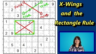 XWings and the Rectangle Rule for Solving Medium to Hard Sudoku Puzzles [upl. by Chobot]