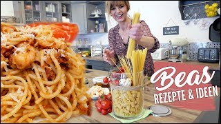 Pasta mit Garnelen Rezept und Pesto  Lecker Spaghetti  Nudelgericht [upl. by Nylasoj]