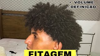 FITAGEM EM CABELO crespo masculino [upl. by Loleta150]