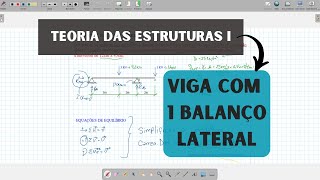 VIDEOAULA 14  VIGA com 1 BALANÇO lateral [upl. by Amesari560]