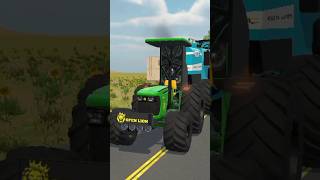 Tochain King tractor vs harvester 😎🙏❤️💯🔥 tochenking tractor harvester viralshort [upl. by Ztnarf241]