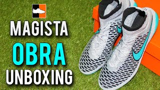 Paul Pogbas Nike Magista Obra Unboxing  Wolf GreySky Blue [upl. by Lamraj]