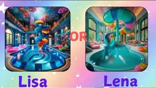 Lisa OR Lena ♥️ 💫✨ clothes House nails bedroom lisaorlena trending virallisa [upl. by Reviel]