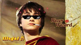 Illegal ♬  Rizzer Wizard Harry Potter Song Parody [upl. by Lleddaw]