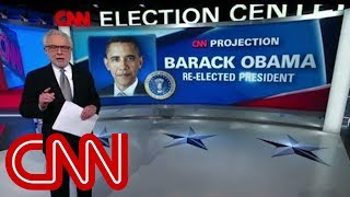 Election night 2012 unfolds on CNN [upl. by Aiuqet]