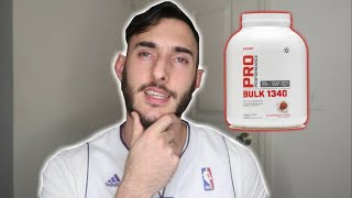 GNC Pro Performance Bulk 1340 Weight Gainer Review  GNC Product [upl. by Ecirtemed]