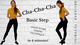 Cha Cha Dance  Cha Cha Basic Step  Footwork Timing Technique  Beginner Cha Cha Dance Tutorial [upl. by Neyuq]